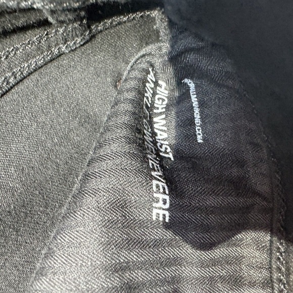 7 FOR ALL MANKIND High Waist Ankle Gwenevere Jeans Black 26 Distressed Stretch - Picture 6 of 12